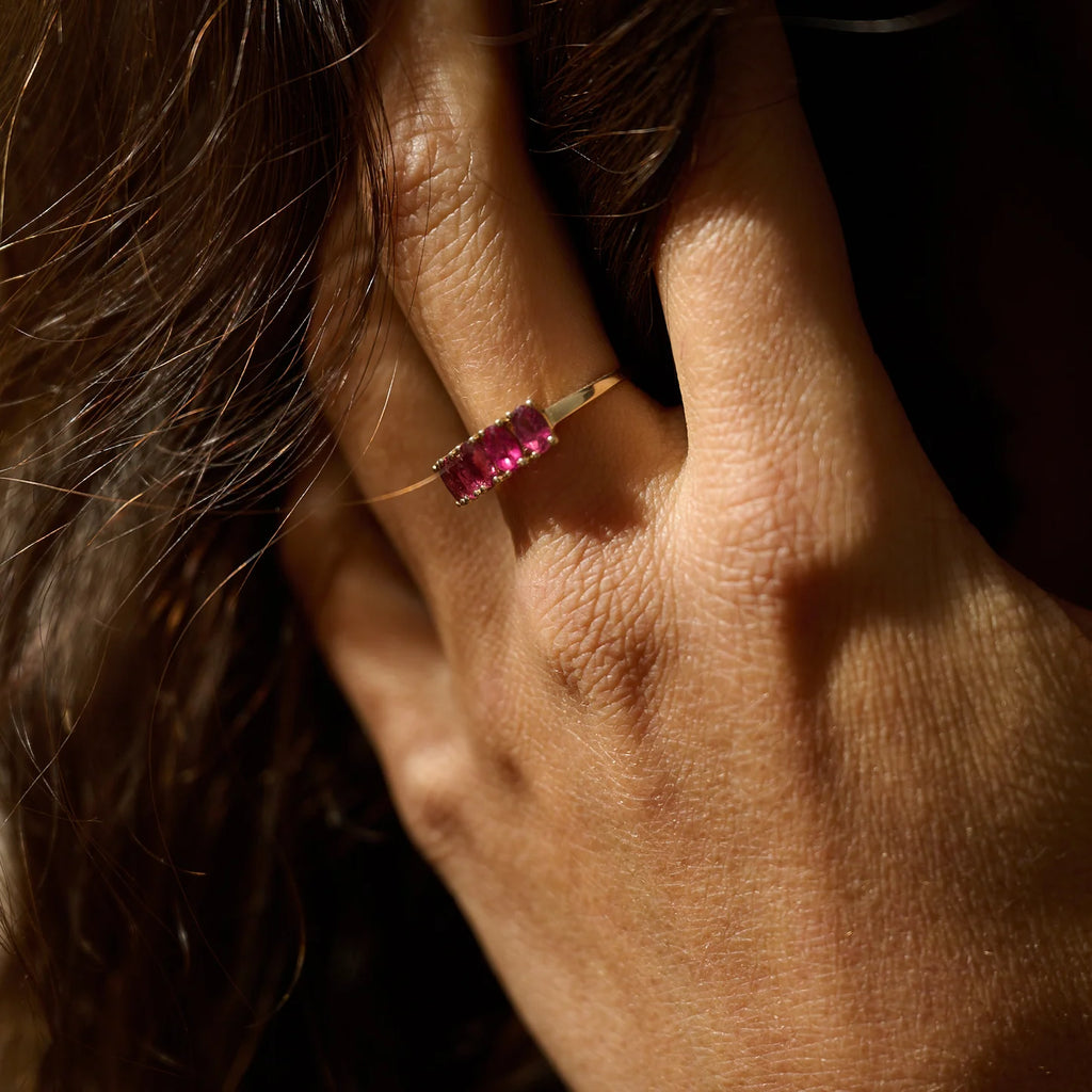VINTAGE PINK TOURMALINE RING