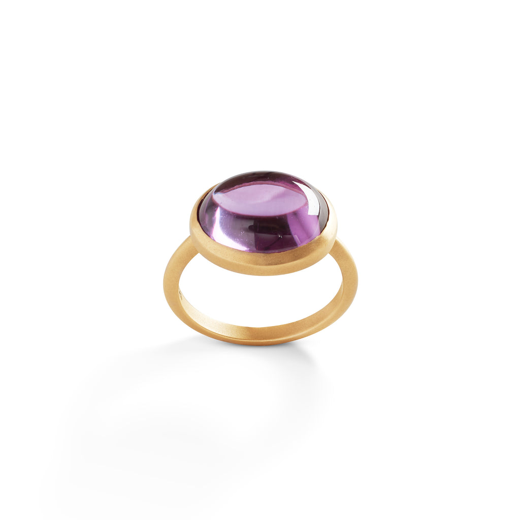 AMETHYST PINKY RING