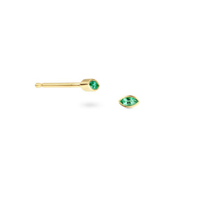 MARQUISE EMERALD STUDS