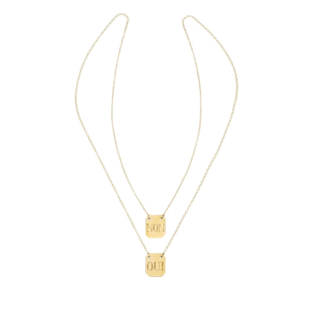 OUI/NON SCAPULAR NECKLACE