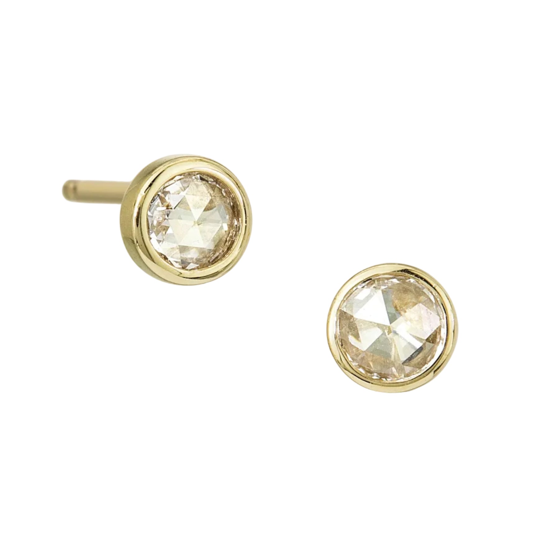 ROSE CUT DIAMOND STUDS