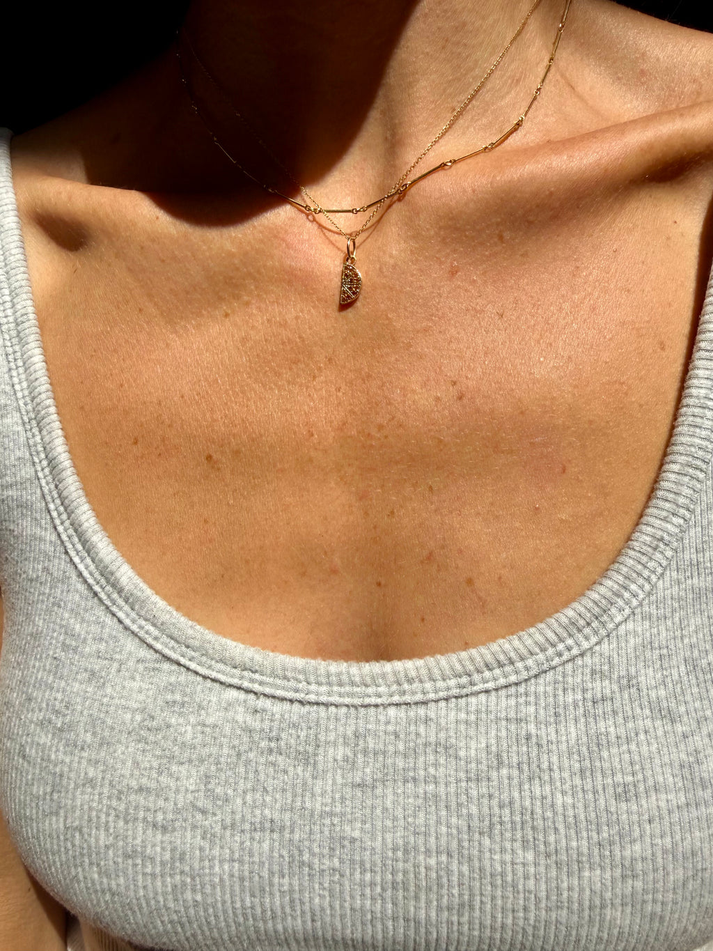 Orange Slice Necklace