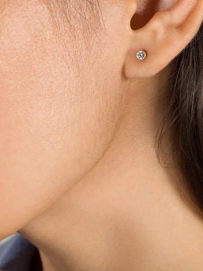 ROSE CUT DIAMOND STUDS