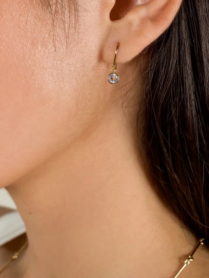 ROSE CUT MOONSTONE EARRINGS