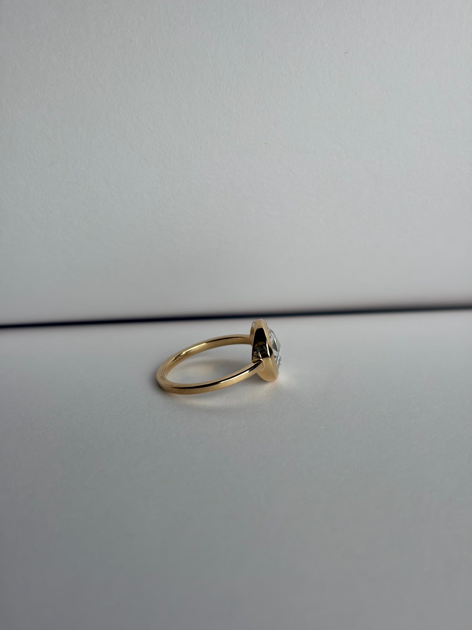 Round Rose Cut Ring