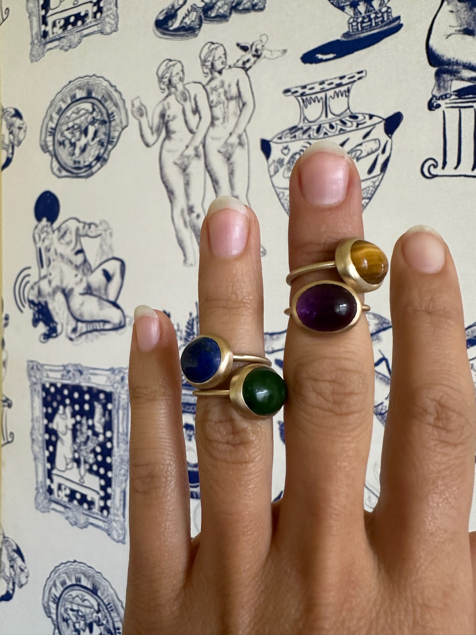 JADE PINKY RING