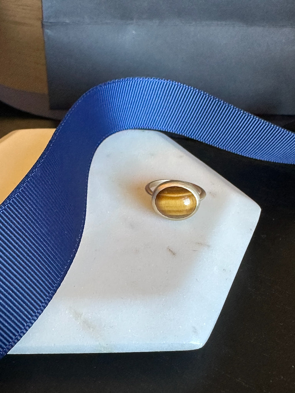 TIGER STONE PINKY RING