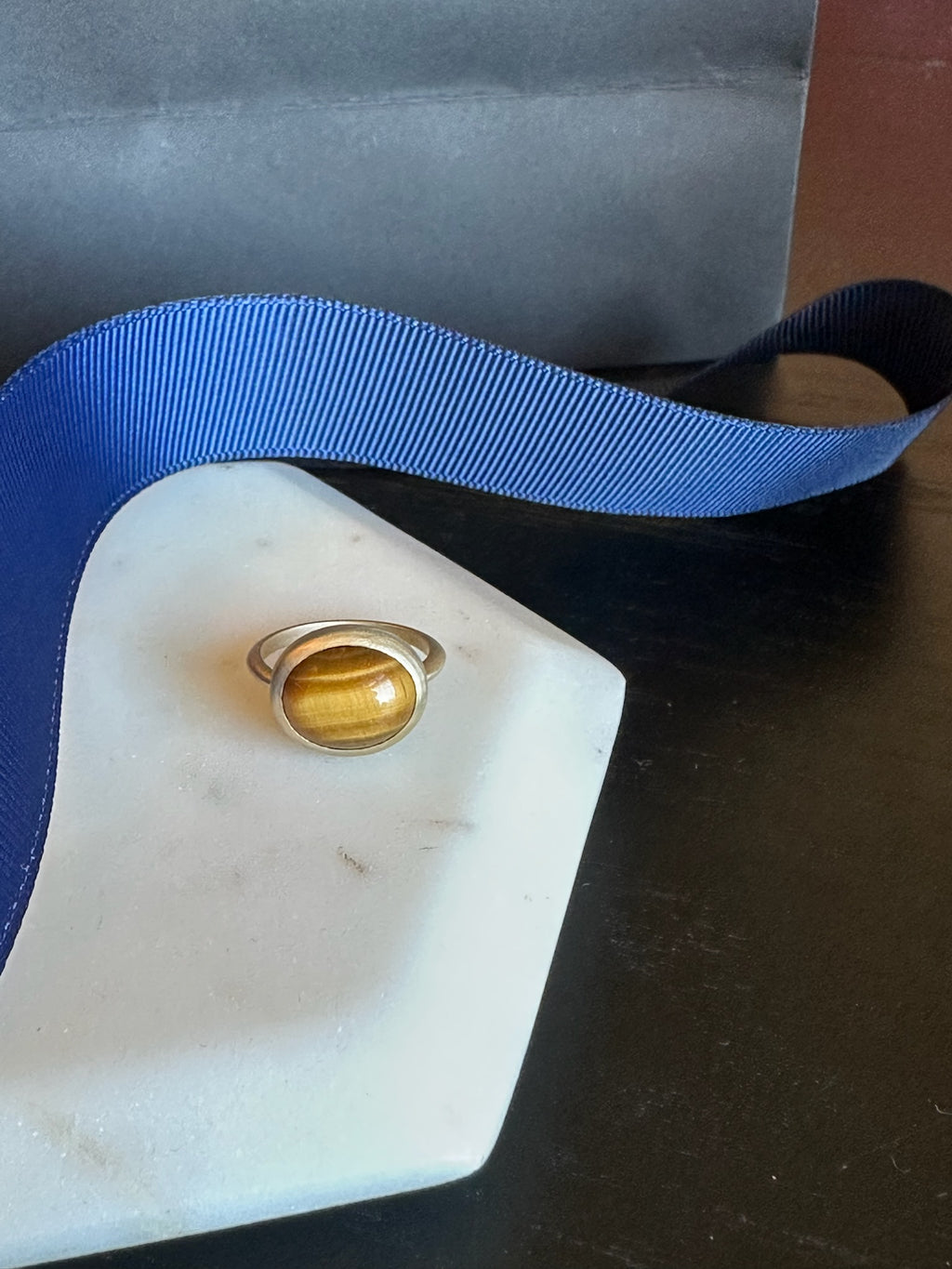 TIGER STONE PINKY RING