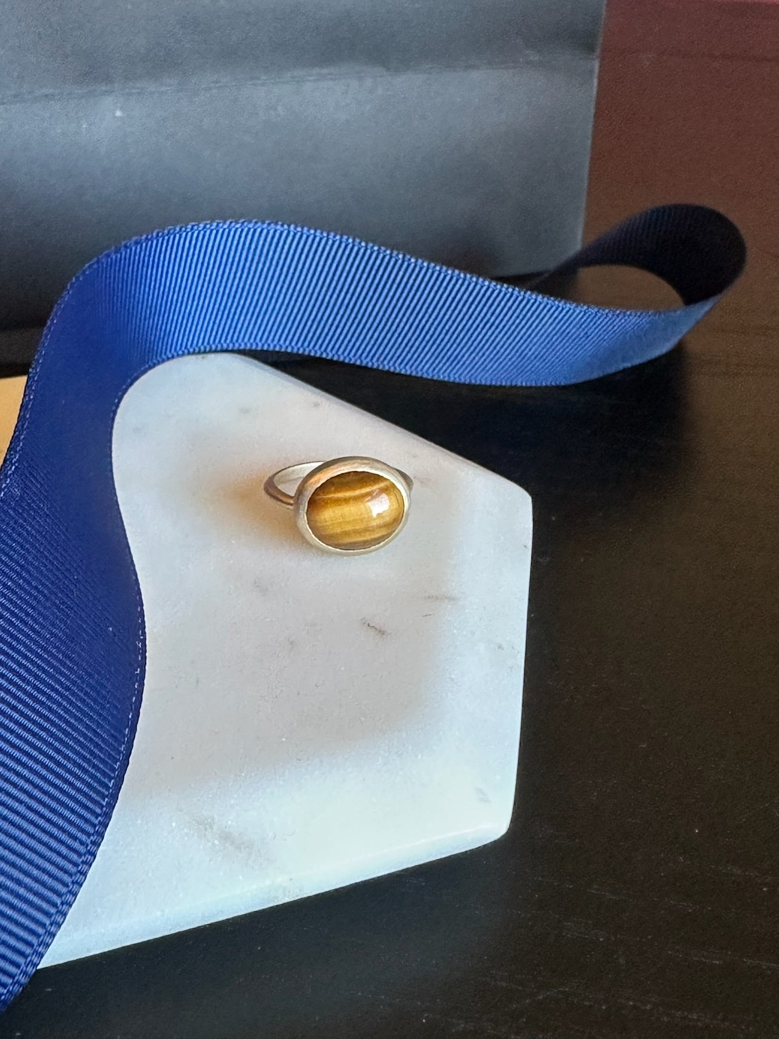 TIGER STONE PINKY RING