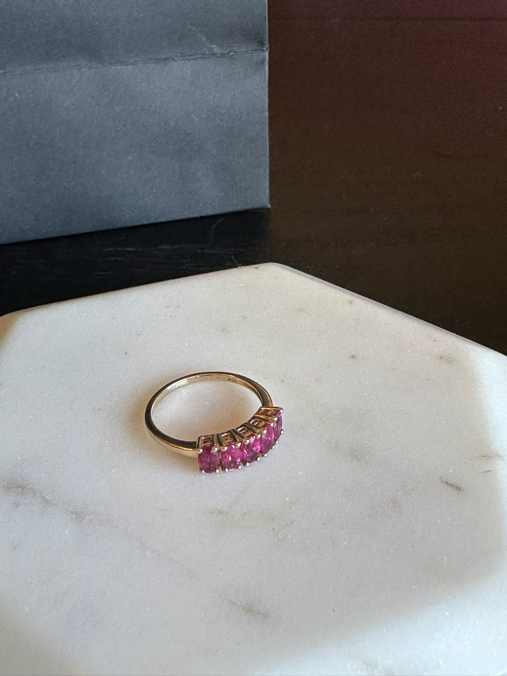 VINTAGE PINK TOURMALINE RING