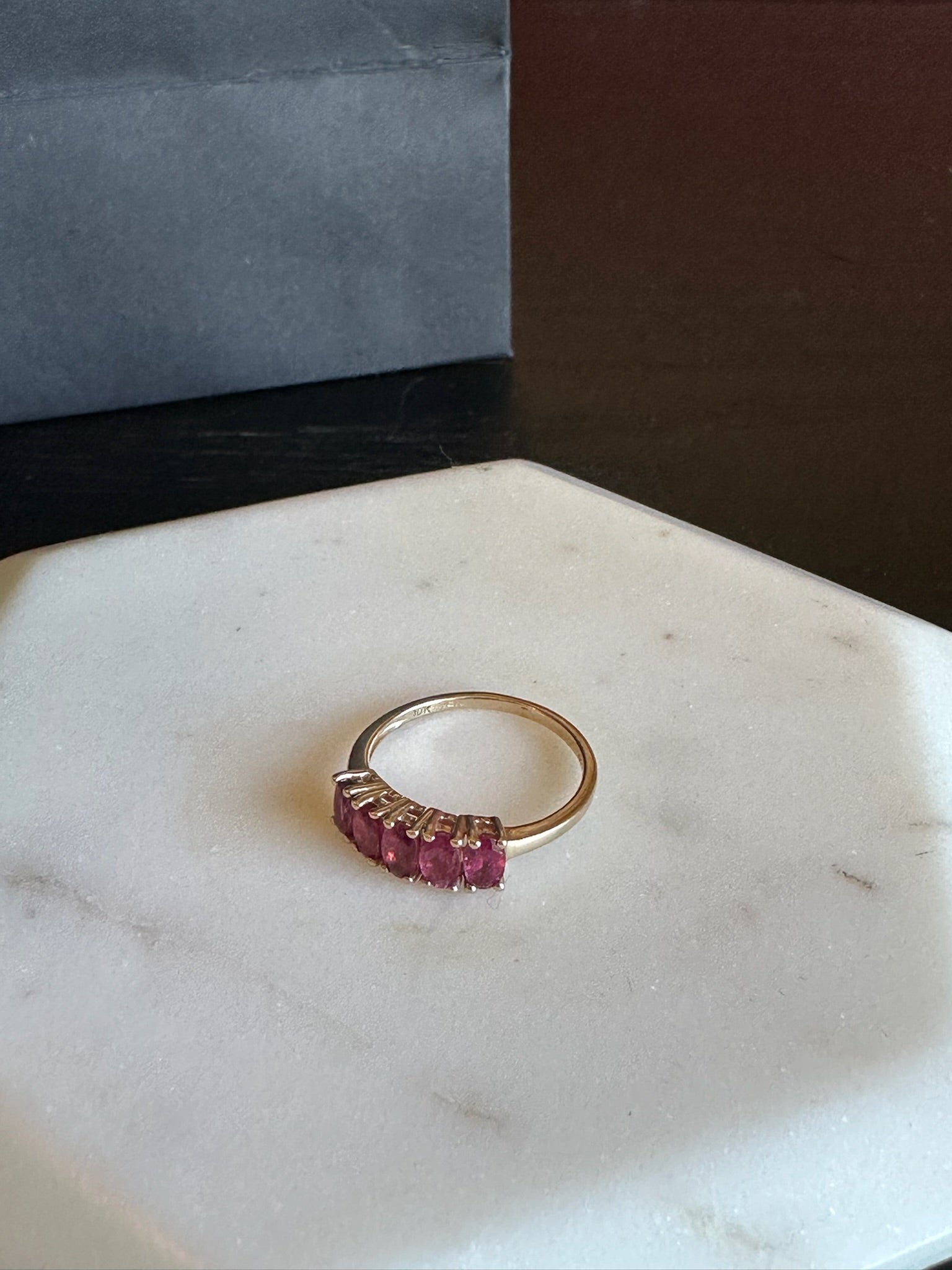 VINTAGE PINK TOURMALINE RING
