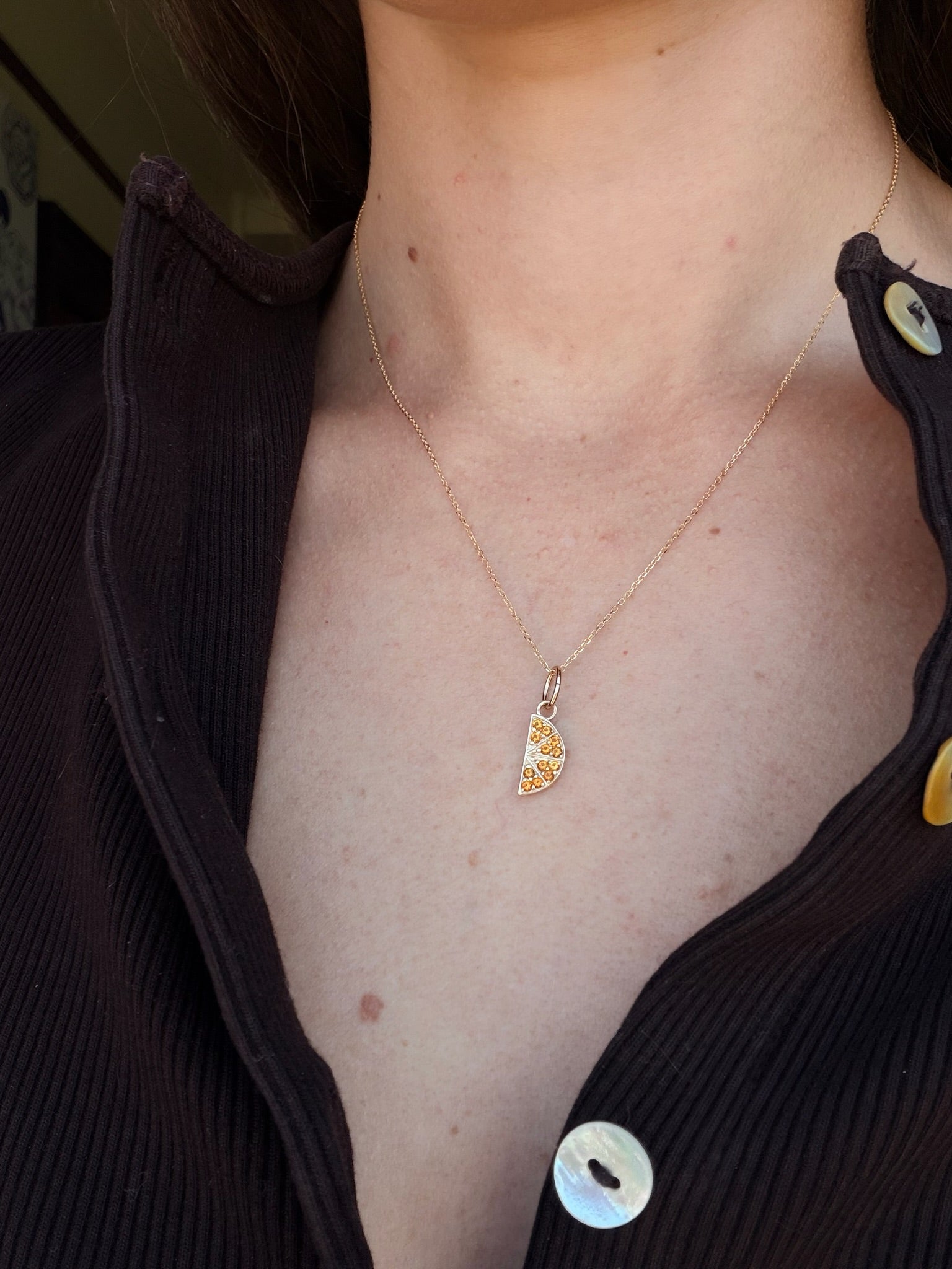 Orange Slice Necklace