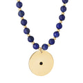 LAPIS DISK NECKLACE