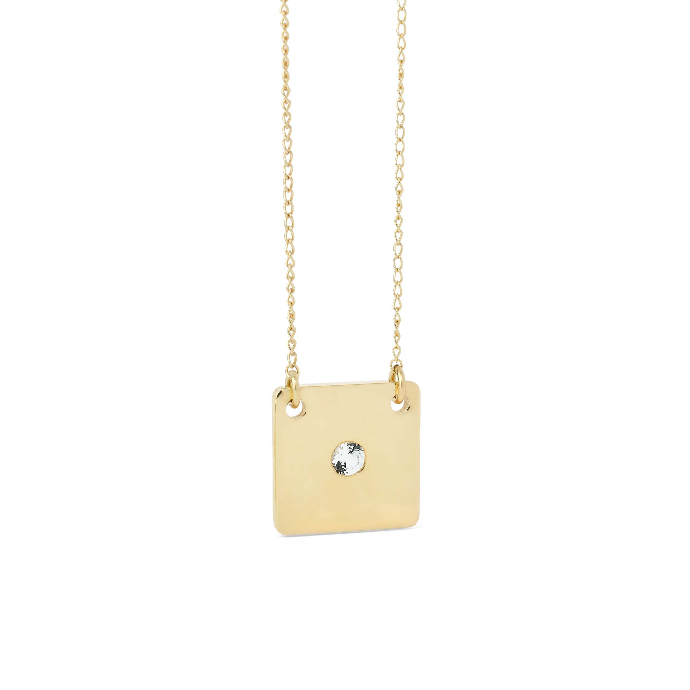 SQUARE DIAMOND NECKLACE