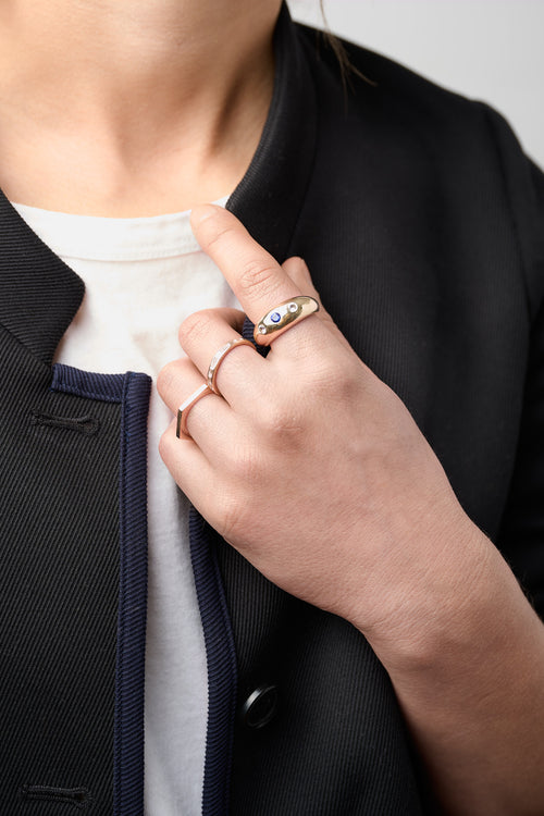 CHANNEL SET BAGUETTE RING