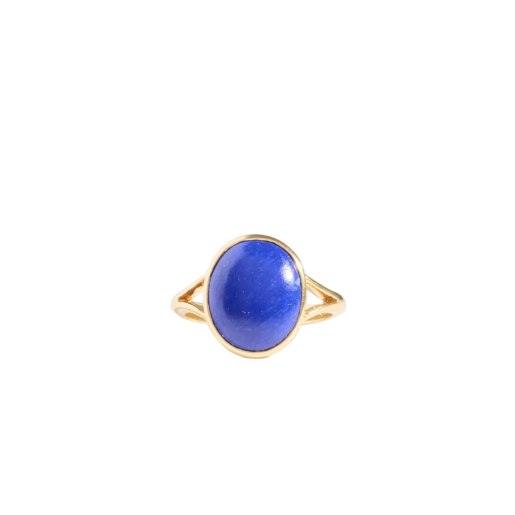 VINTAGE SPLIT SHANK LAPIS RING