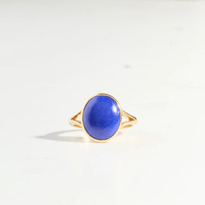 Vintage Split Shank Lapis Ring