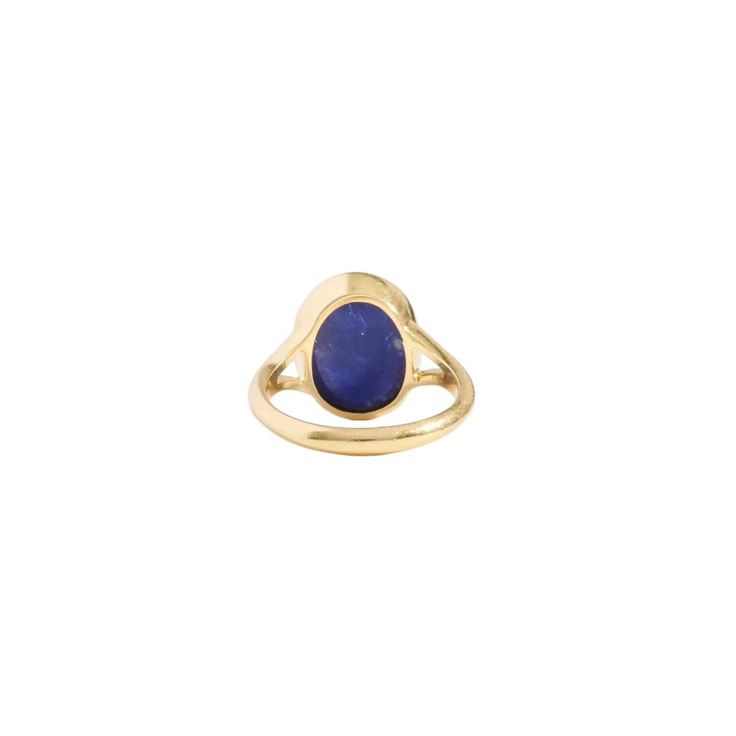 VINTAGE SPLIT SHANK LAPIS RING