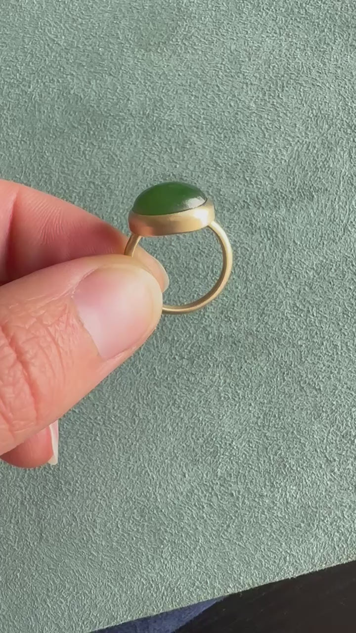 JADE PINKY RING