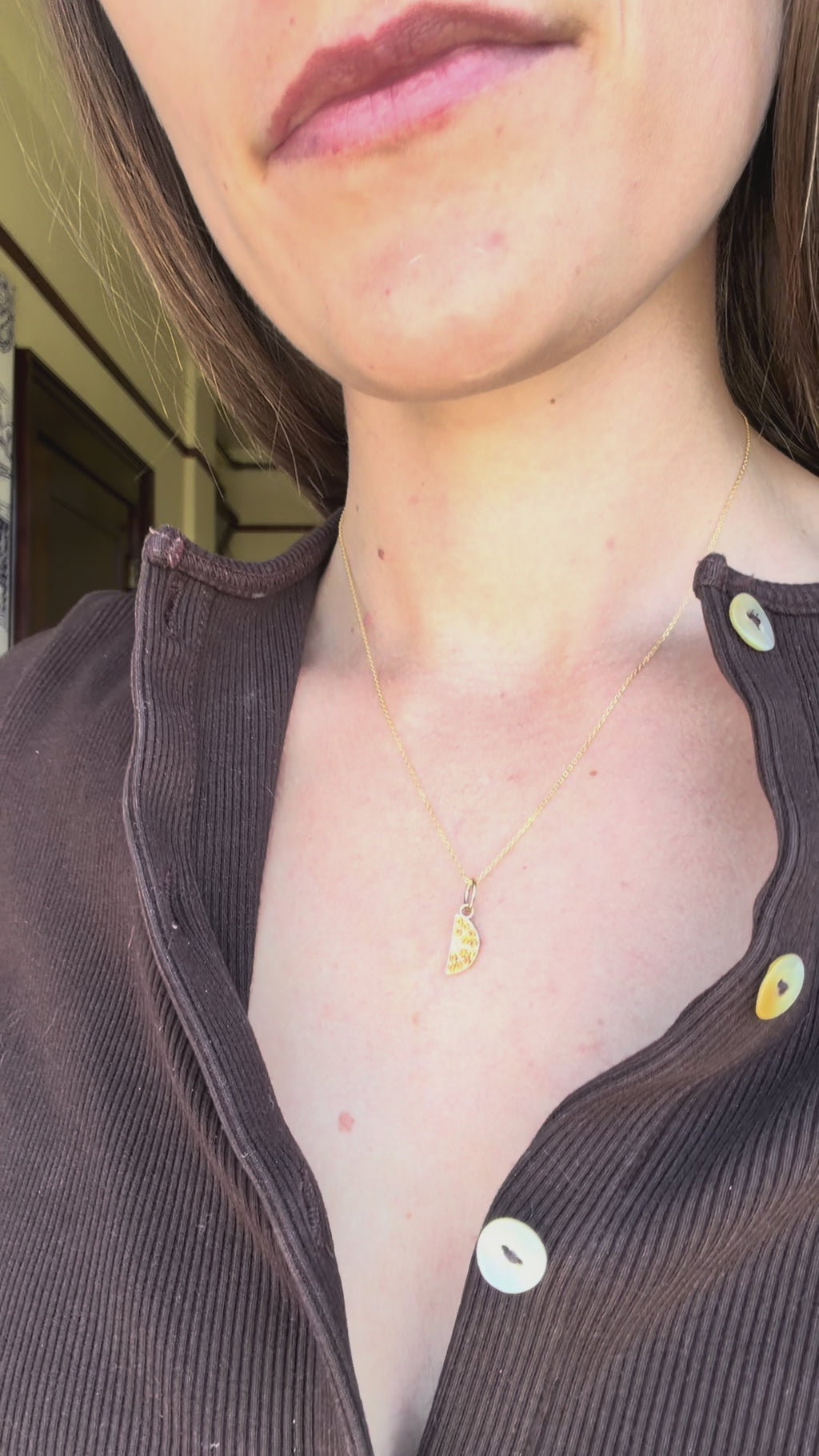 Orange Slice Necklace