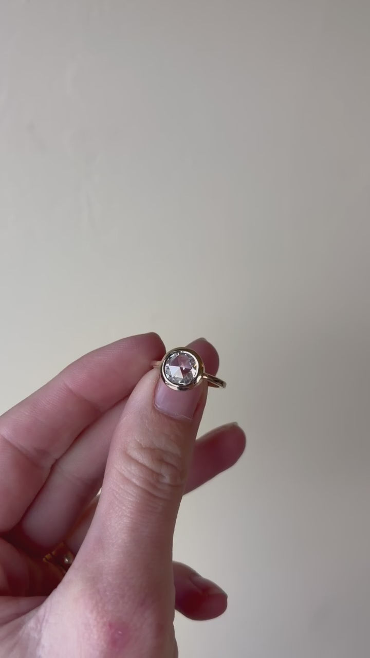 Round Rose Cut Ring