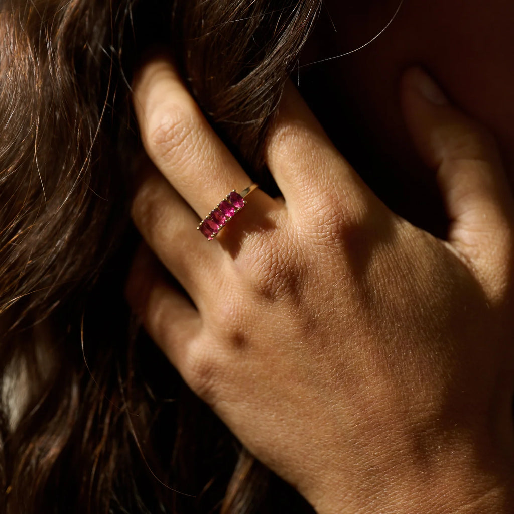 VINTAGE PINK TOURMALINE RING