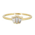 BAGUETTE PINKY RING | 14k GOLD & DIAMONDS