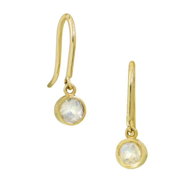 ROSE CUT MOONSTONE EARRINGS