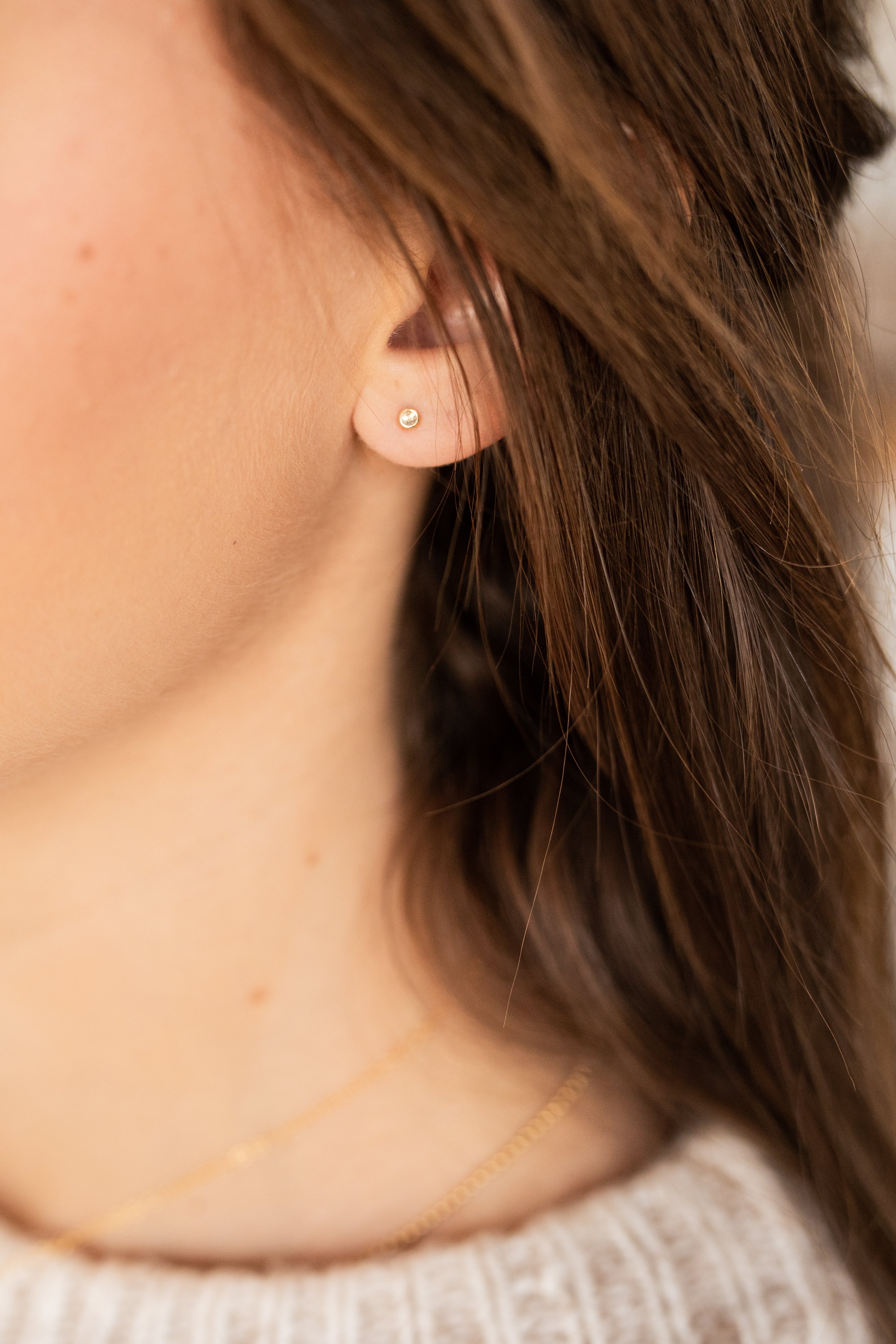 MICRO ROSE CUT DIAMONDS STUDS