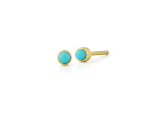 Micro Turquoise Studs