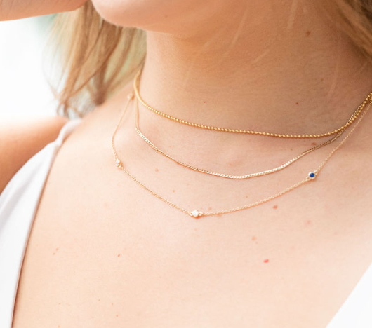 DIAMOND & SAPPHIRE NECKLACE