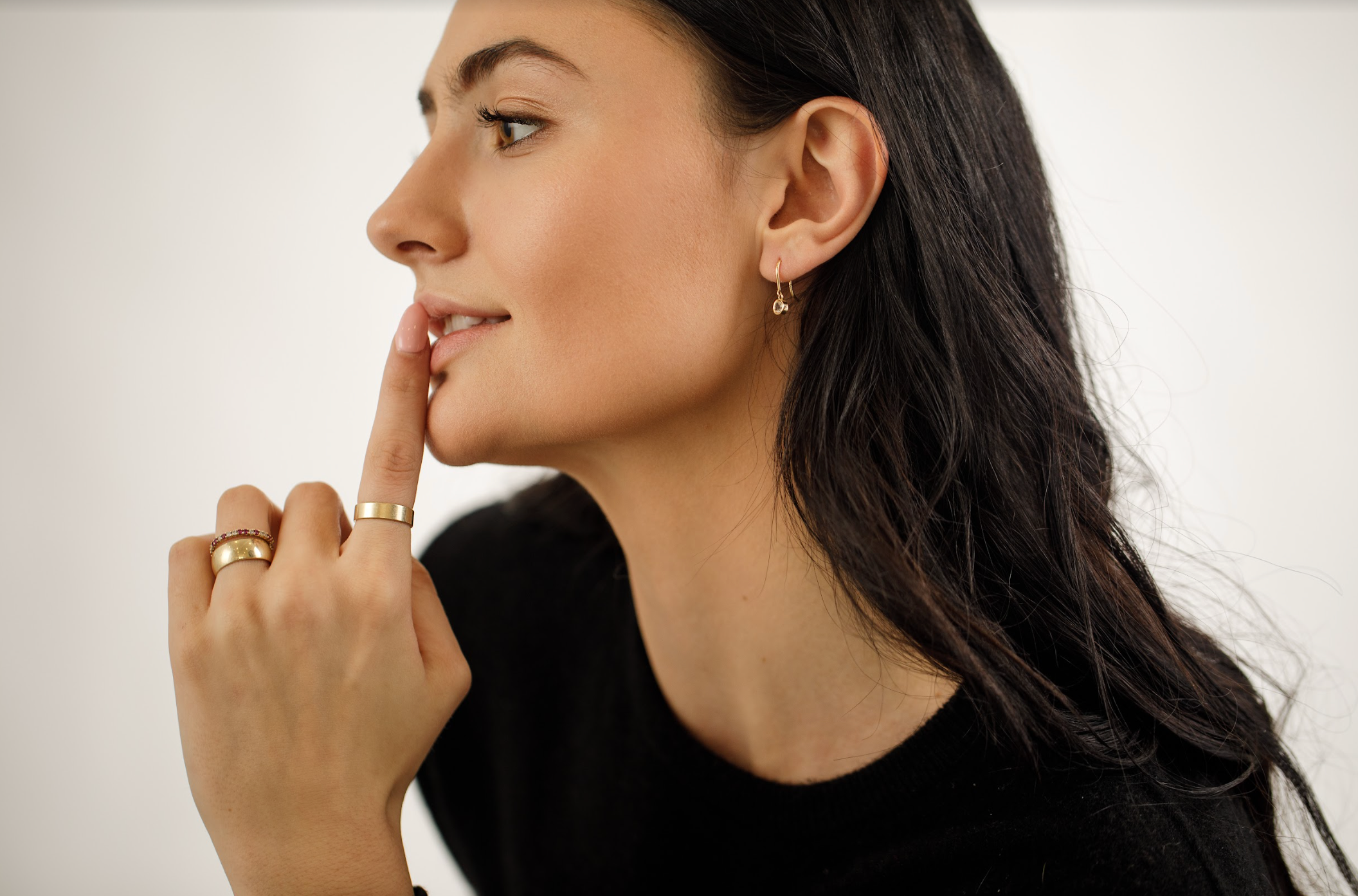 ROSE CUT MOONSTONE EARRINGS